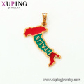 33346 Xuping new arrival high-heel pendant special engraved letter 18k gold pendant jewelry